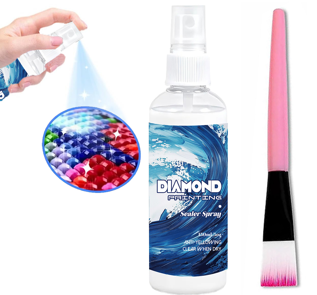 Art Craft Glue - Spray de scellement pour peinture diamantée