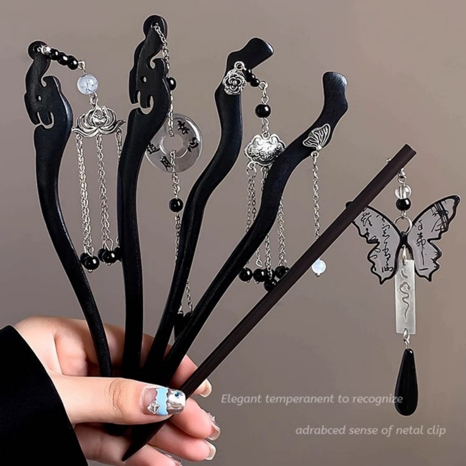 Art Craft Shop - Épingle à cheveux à pampilles en