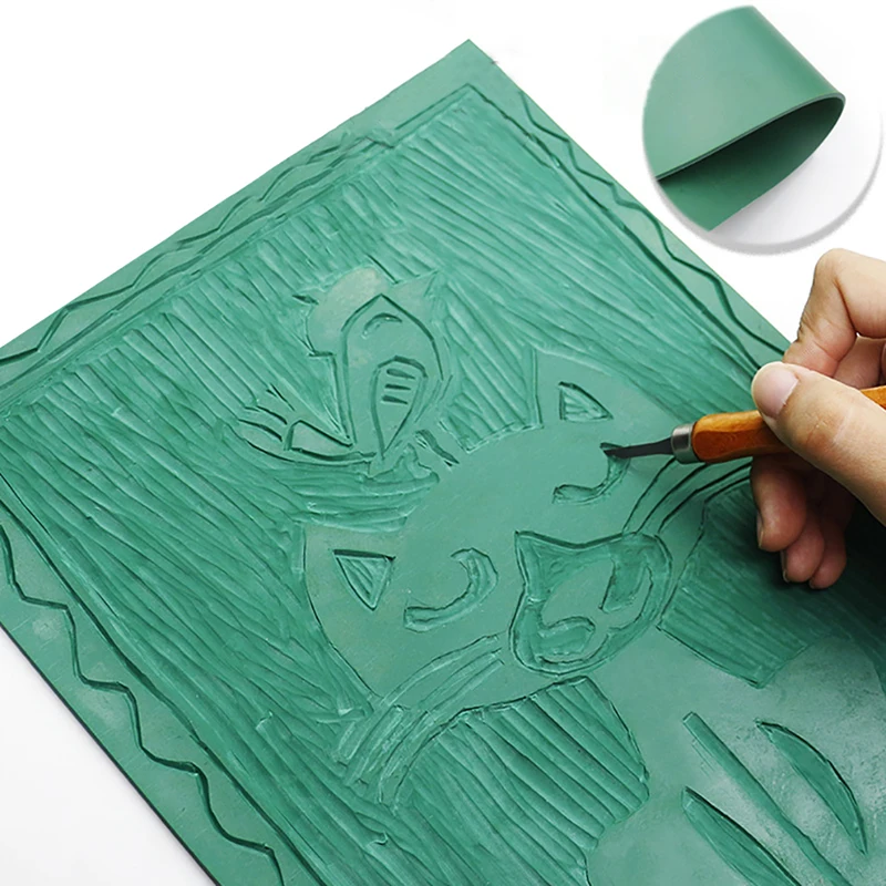 Lino Printing Block - Kit de blocs de gravure en