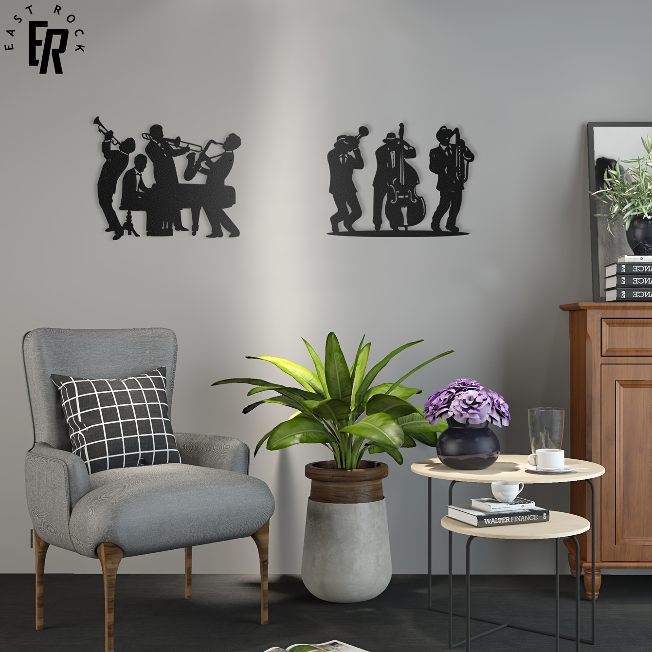 Art Craft Cafe - Décoration murale en métal en forme