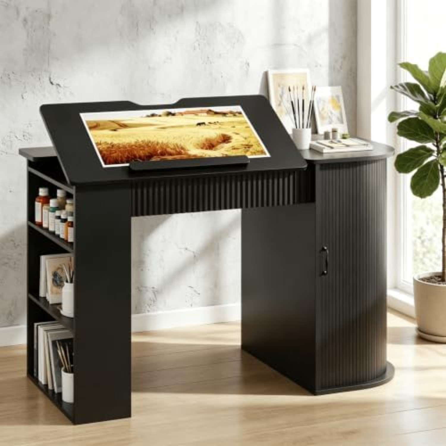 Art Craft & Architecture - Table à dessin avec armoire de