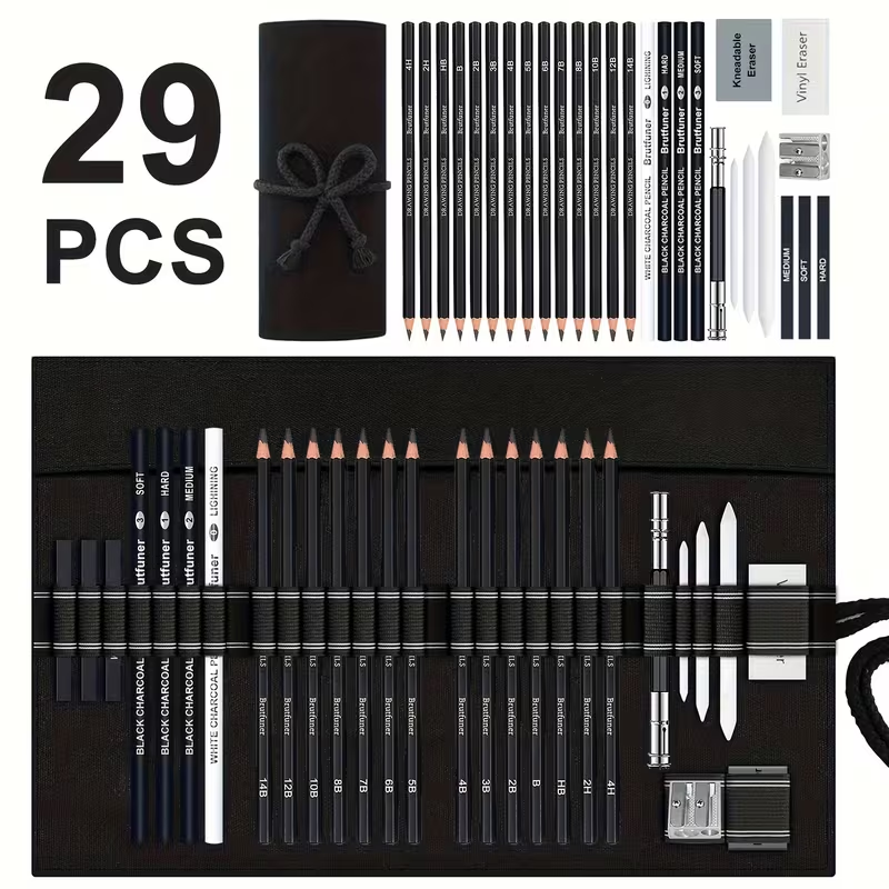 Sketching Charcoal Set - Brutfuner 18/29 Pro Ensemble de crayons