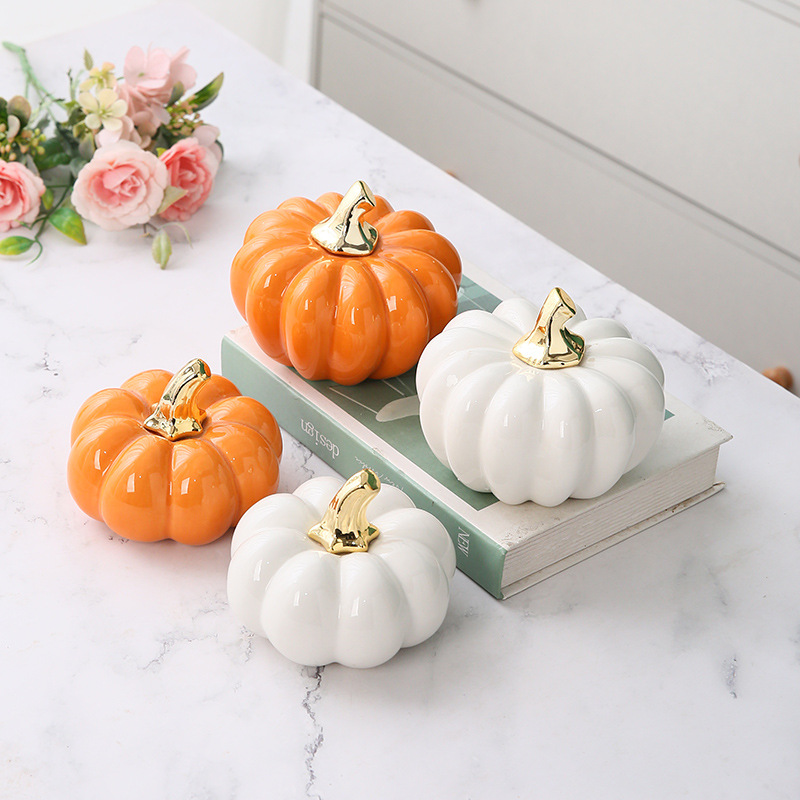 Art Craft Vegetables - Ornement de Halloween en céramique en