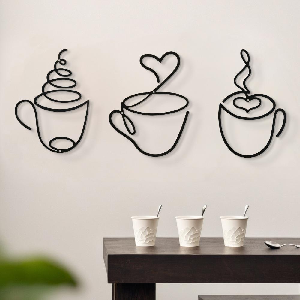 Art Craft Cafe - Ensemble de 3 décorations murales créatives