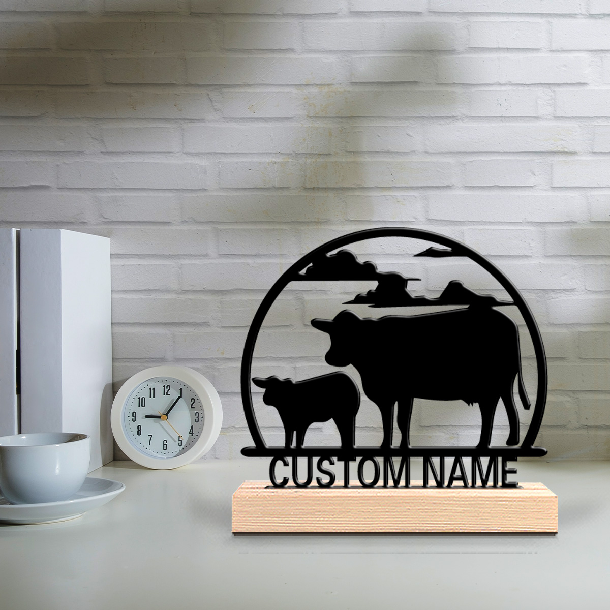 Art Craft & Architecture - 1 pièce Statue de vache personnalisable