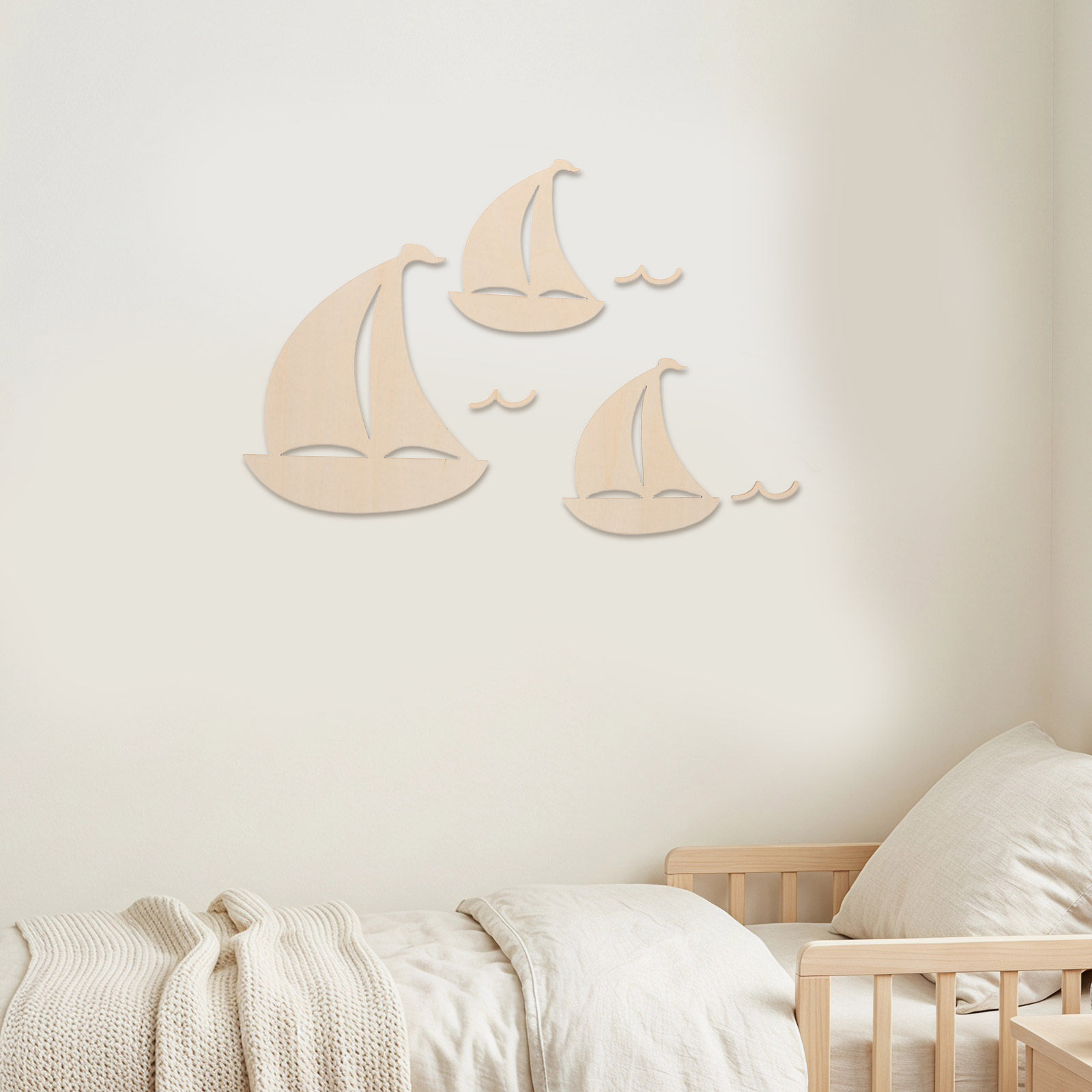Lot de 6 décorations en bois e - Art And Craft For Nursery avis et prix