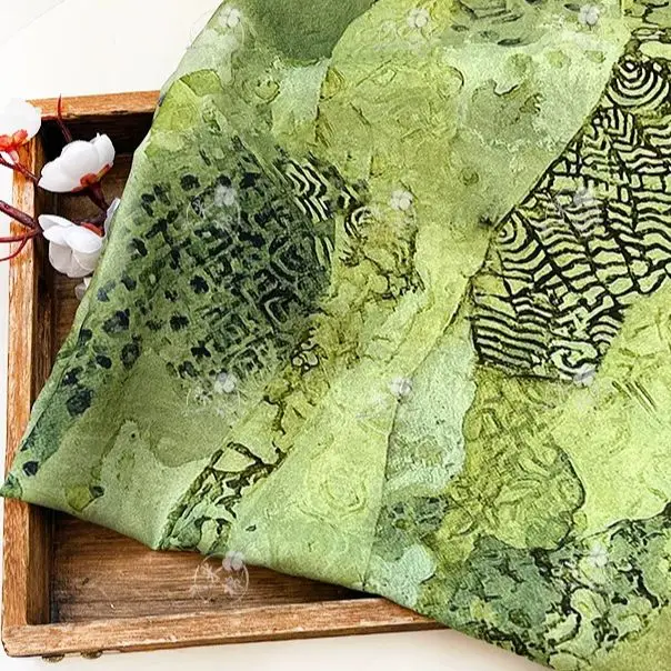 Tissu en coton brocart style p - Silk Painting Dye avis et prix