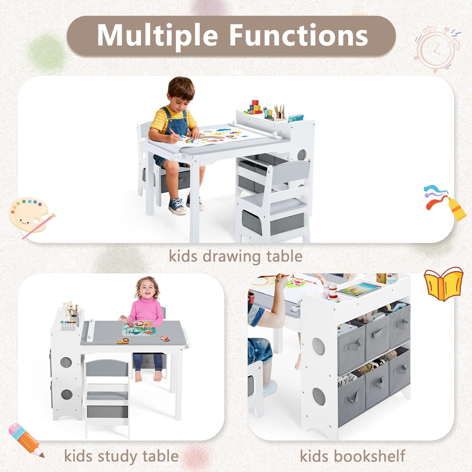 Ensemble table et chaise d'act - Art And Craft For Nursery avis et prix