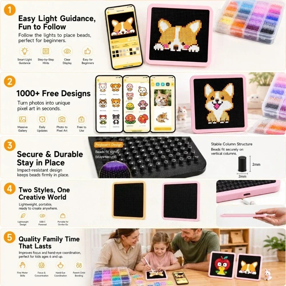 Tableau de perles LED avec gui - Art Craft App avis et prix