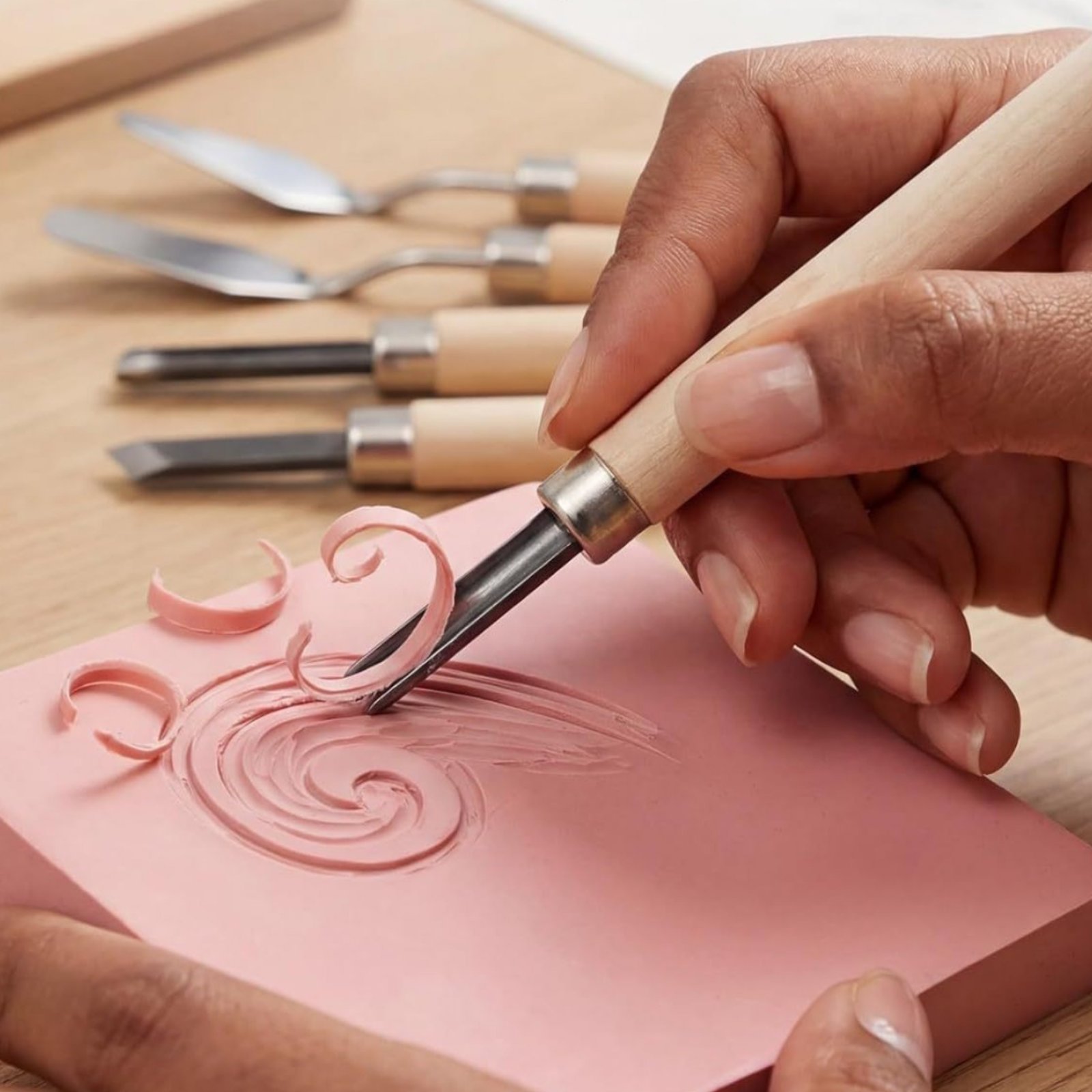 Kit de gravure sur linoléum 9  - Lino Printing Block avis et prix