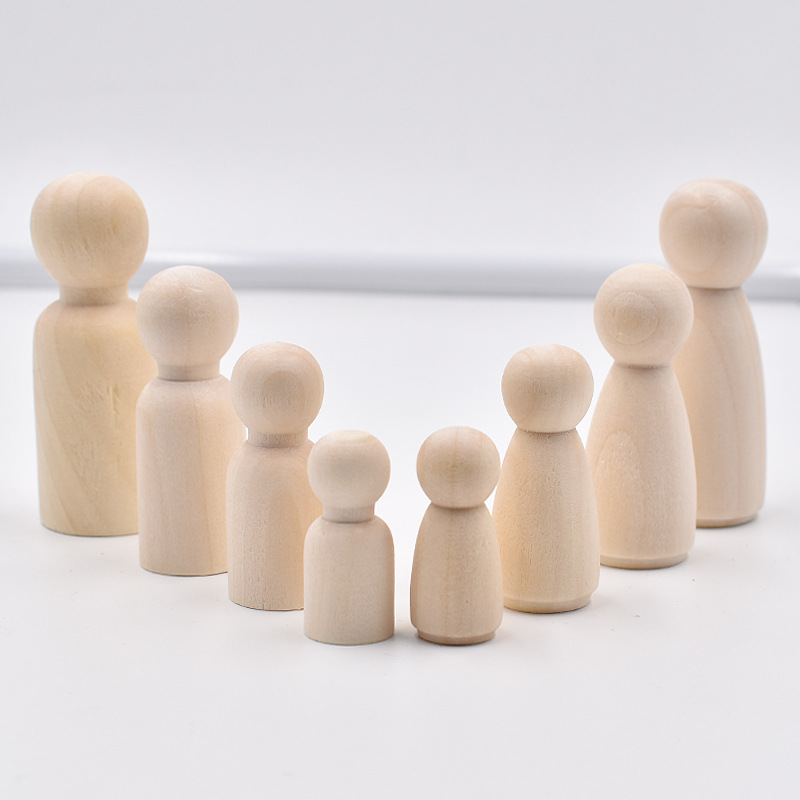 5 poupées en bois non finies,  - Art And Craft For Nursery avis et prix