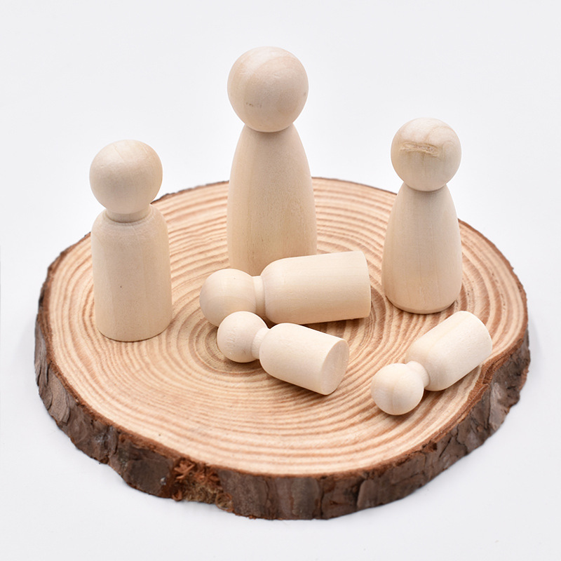5 poupées en bois non finies,  - Art And Craft For Nursery avis et prix