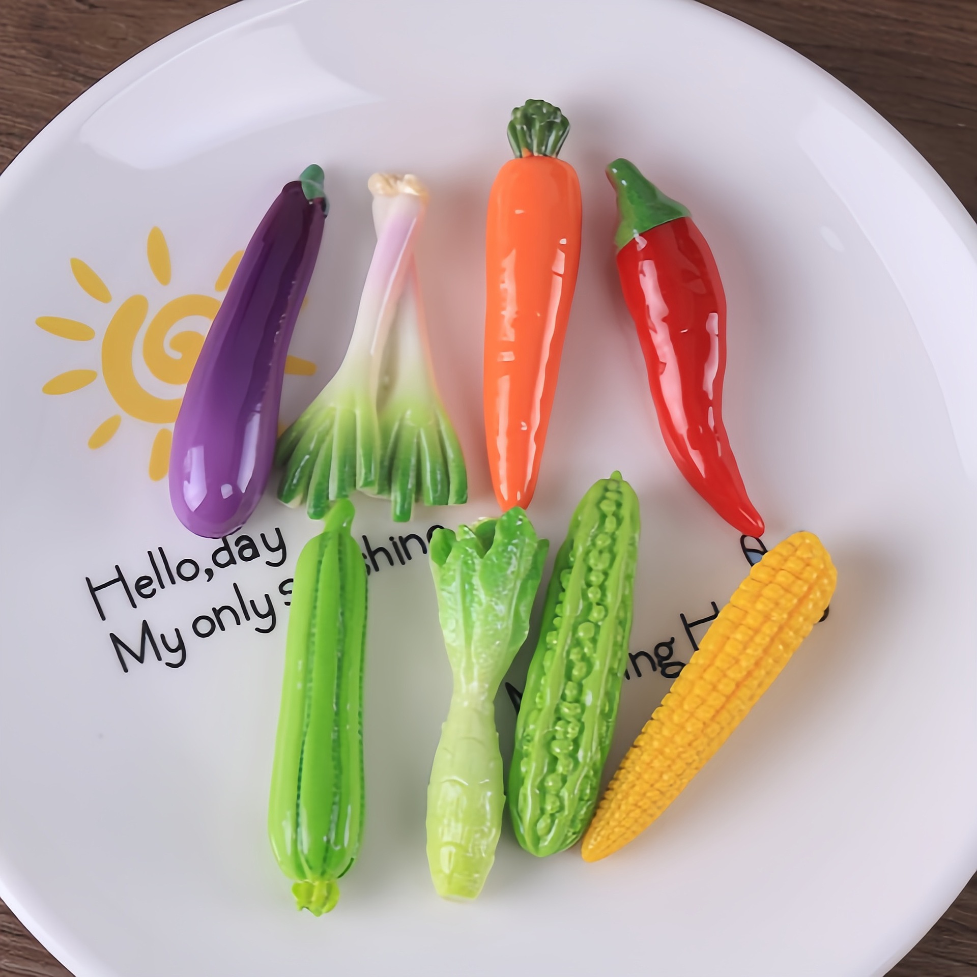 10 pièces de cabochons en rési - Art Craft Vegetables avis et prix