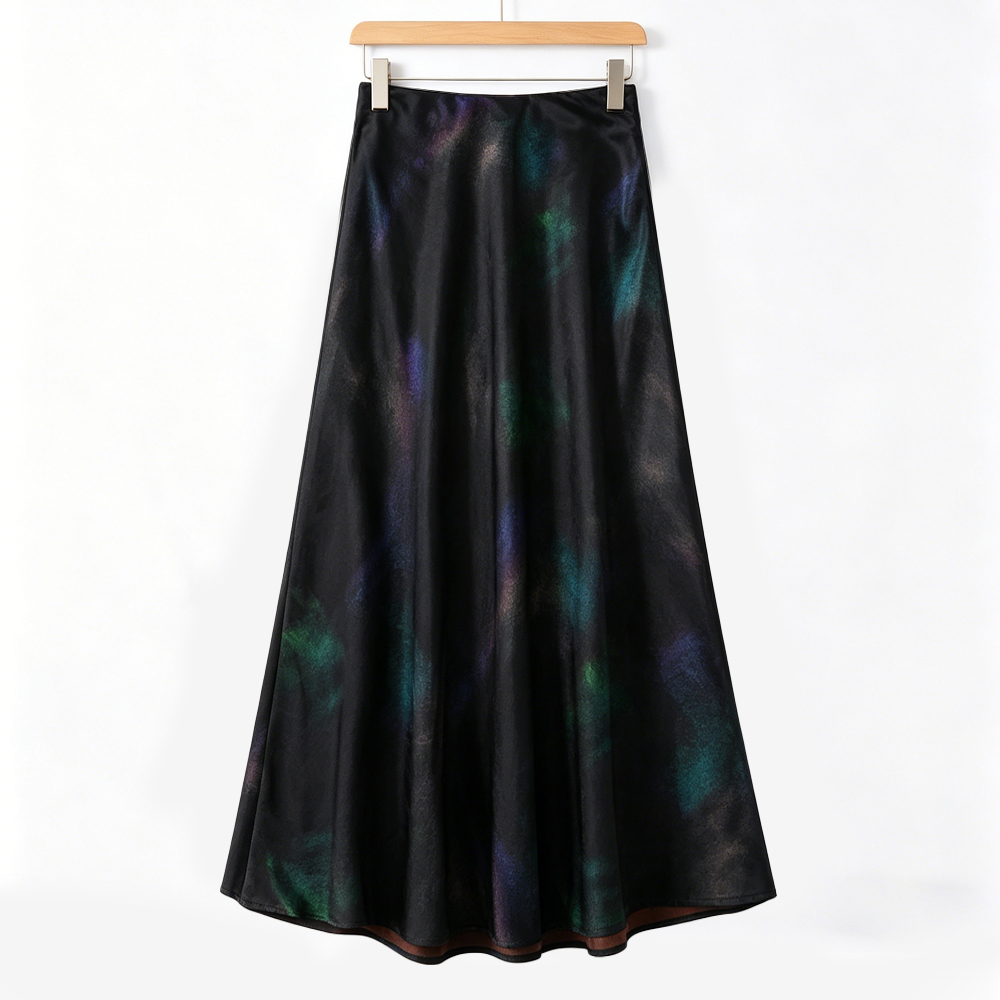 Jupe longue en soie de mûrier  - Silk Painting Dye avis et prix
