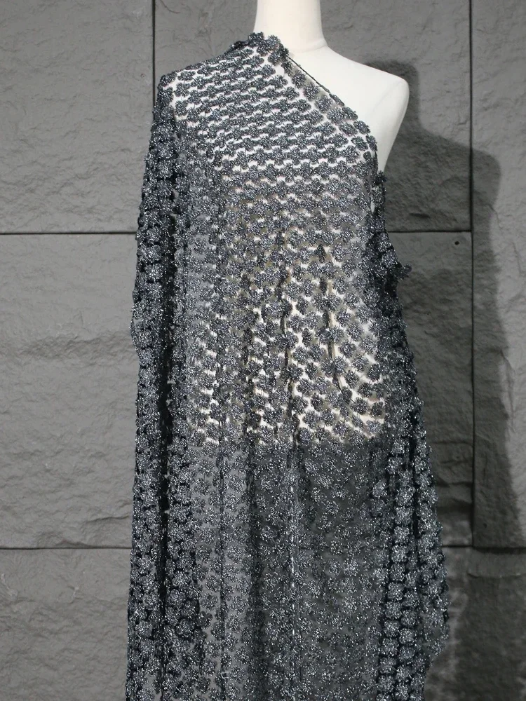 Tissu en maille noir et blanc  - Art Craft Upholstery avis et prix