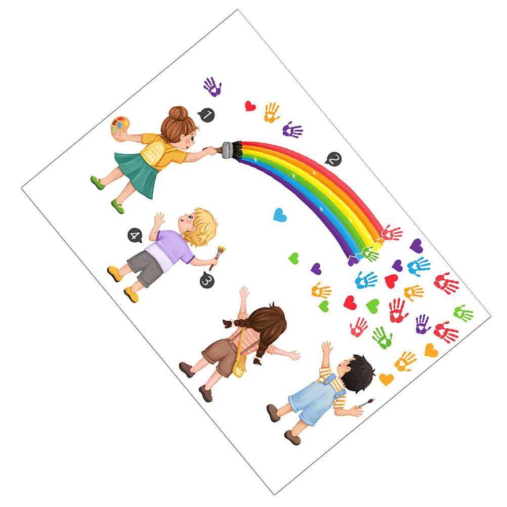 Décoration murale arc-en-ciel  - Art And Craft For Nursery avis et prix