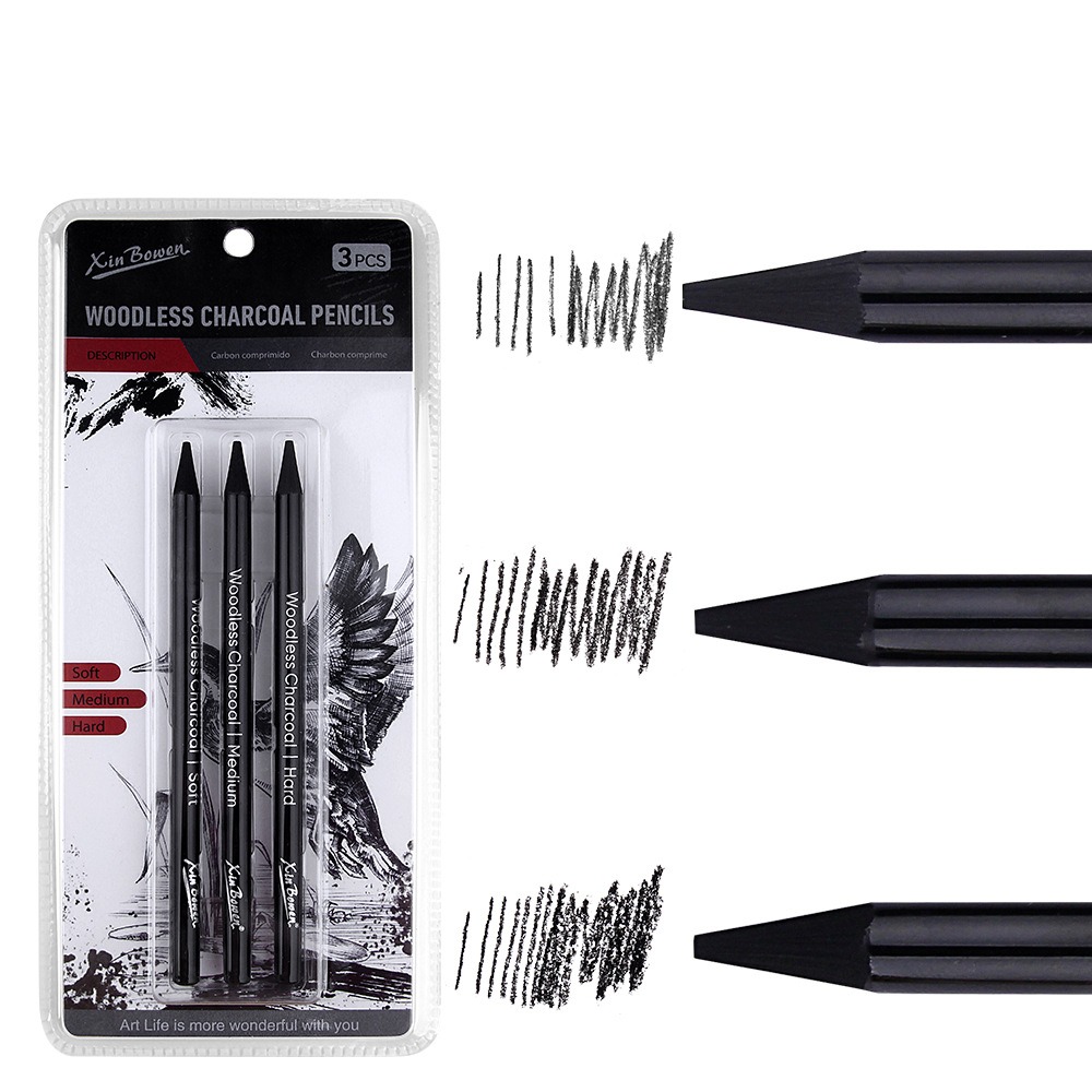Ensemble de crayons à charbon  - Sketching Charcoal Set avis et prix