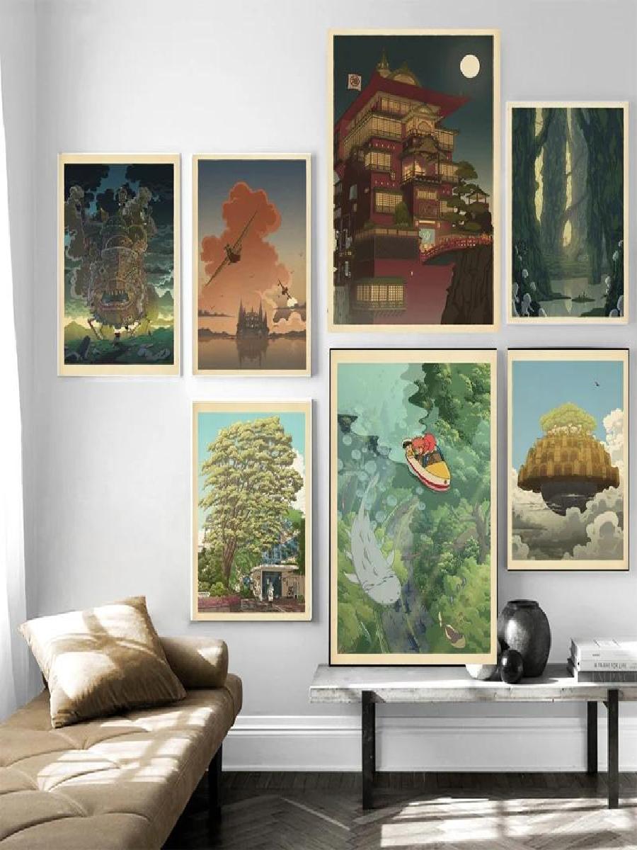 Toile murale d'art anime encha - Art Craft Movement avis et prix